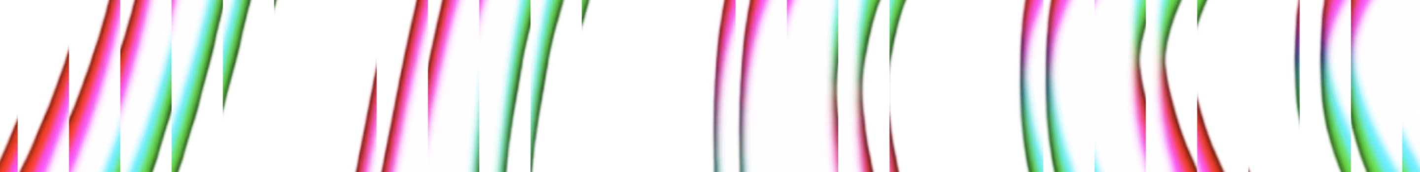 Abstract digital artwork featuring vertical, multicolored streaks with gradients of pink, white, red, and green on a black background.