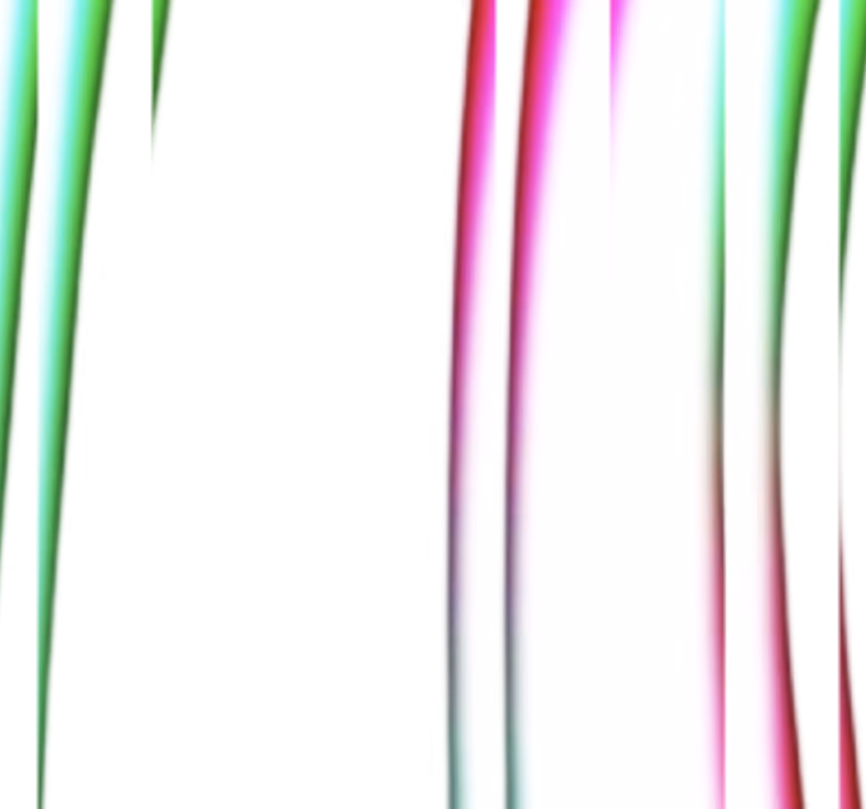 Vertical flowing streaks of color in green, white, and pink on a black background resembling abstract light flow or digital art.