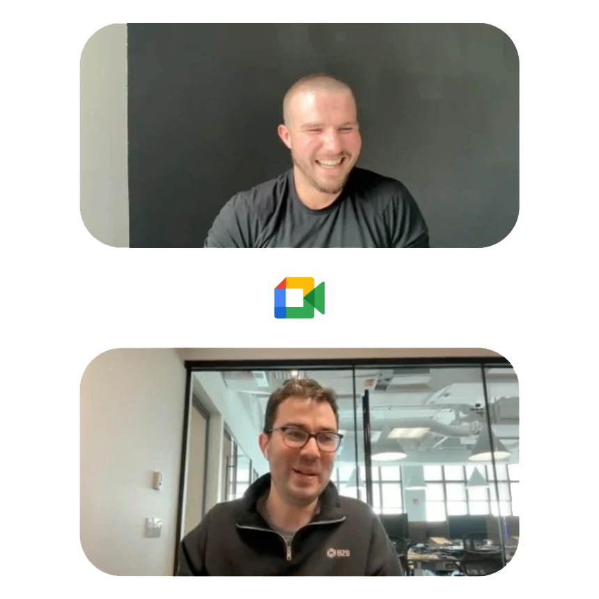 hydro.website webflow agency founder on a client call