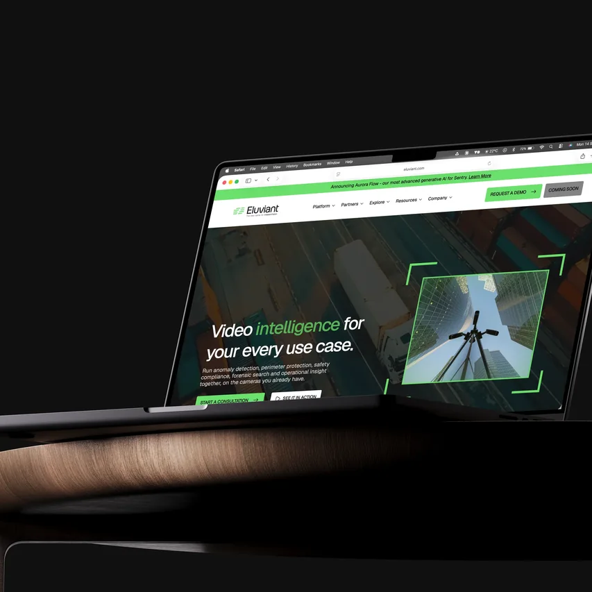 hydro webflow development eluviant website