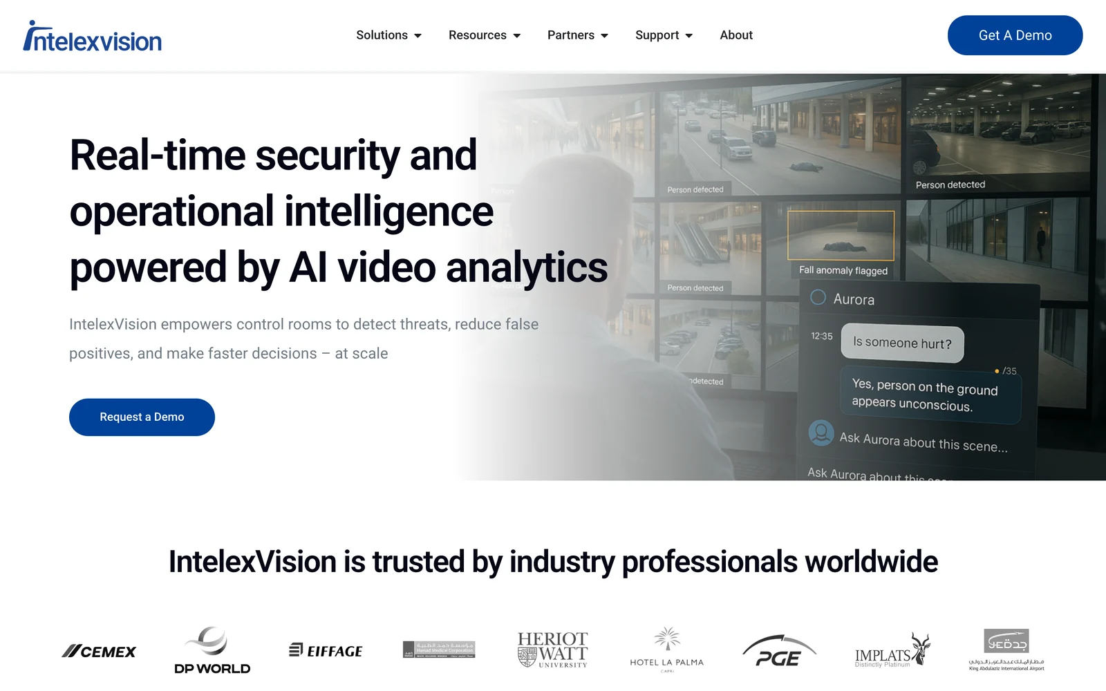 IntelexVision homepage before the Eluviant website by hydro