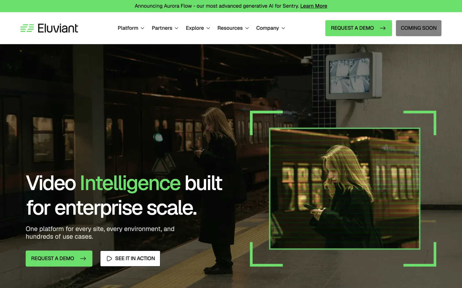 Eluviant homepage designed and built in Webflow by hydro
