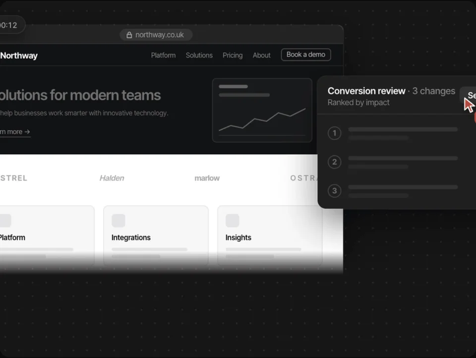 Conversion Review by hydro.website premium webflow partner