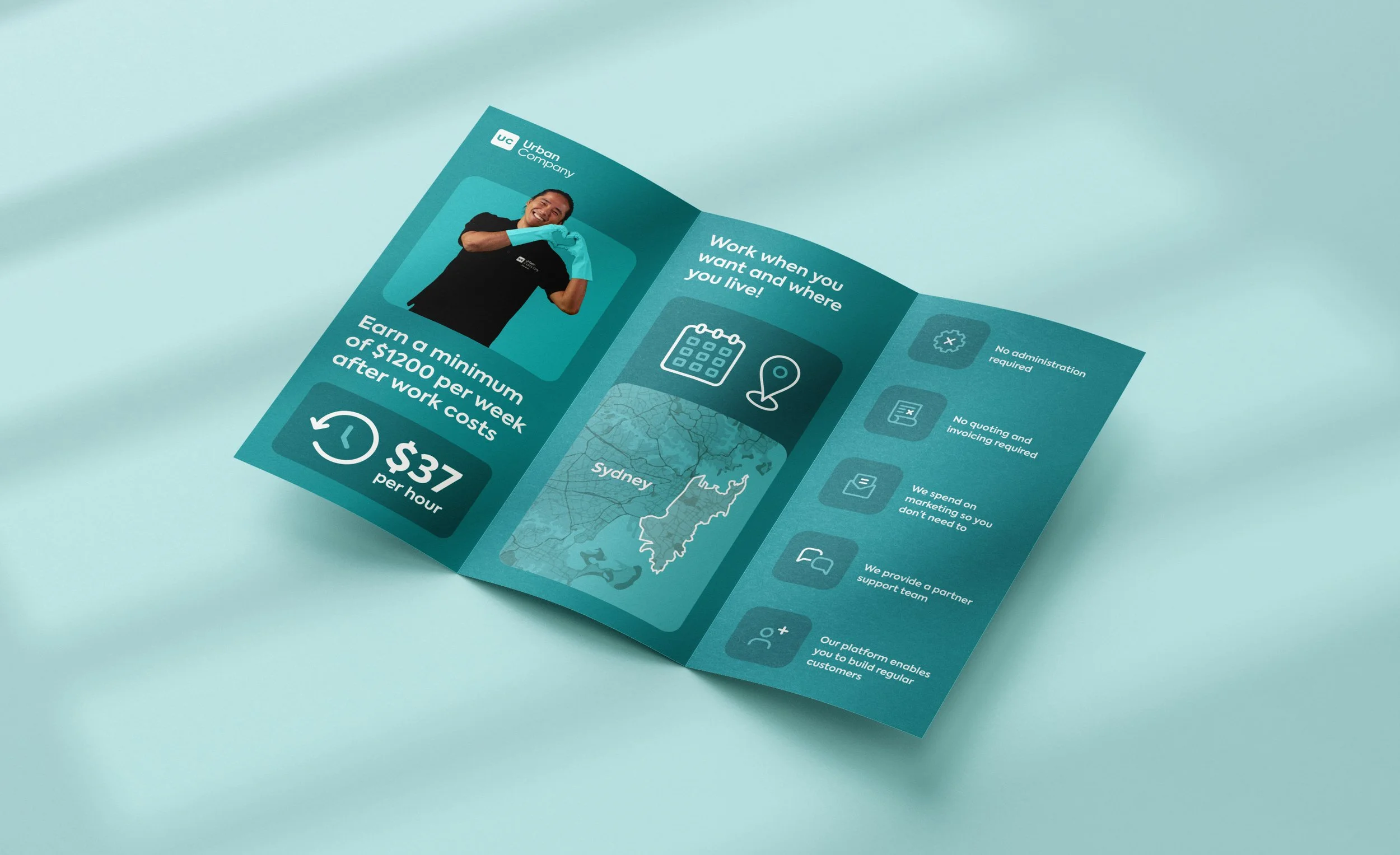 Urban Company partner flyer