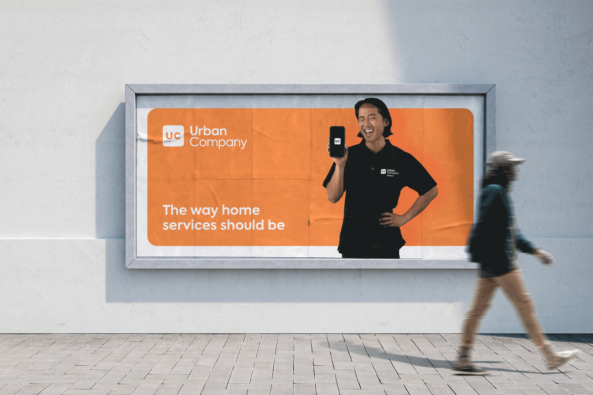 Urban Company billboard: the way home services should be