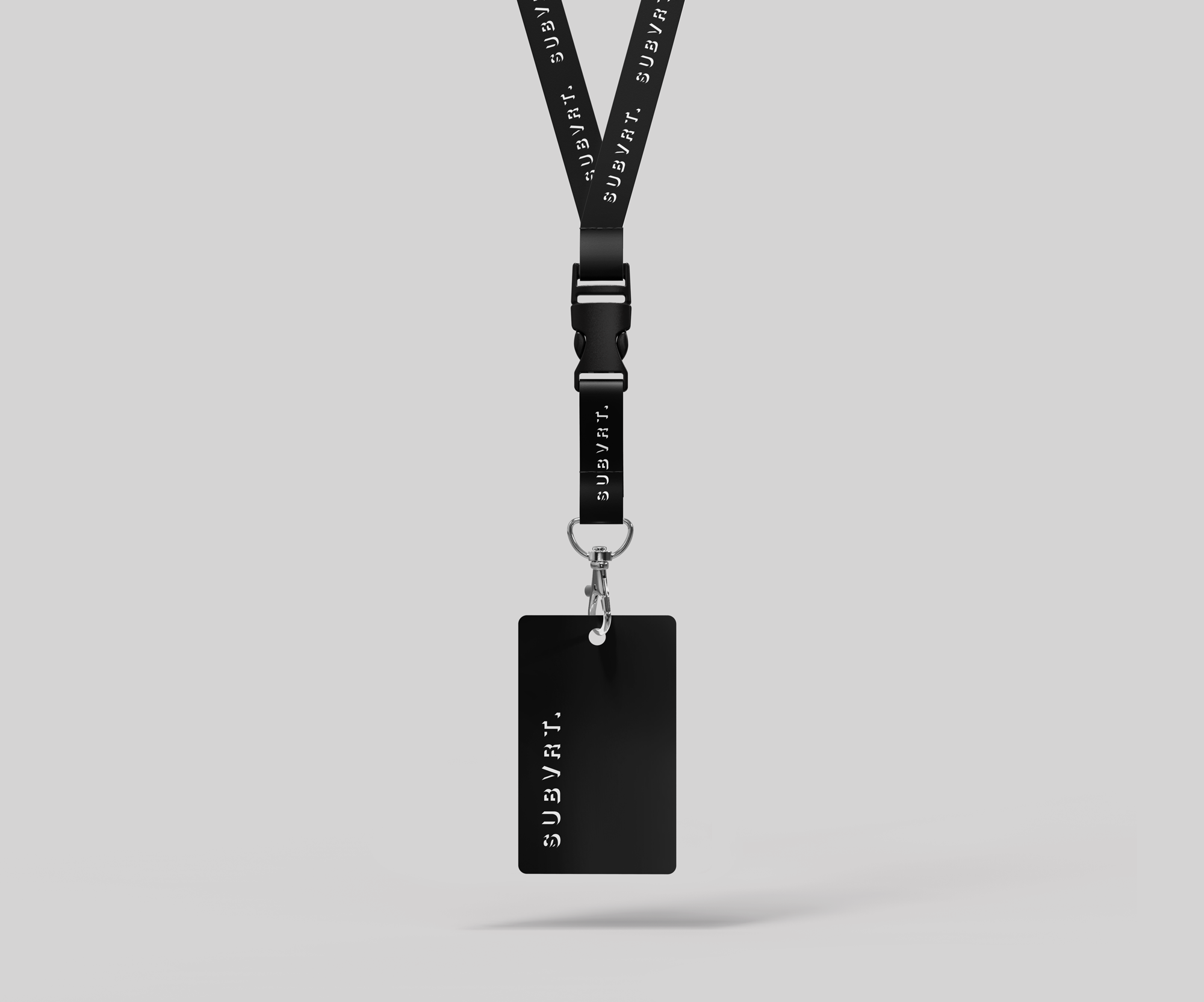 SUBVRT. lanyard and ID badge