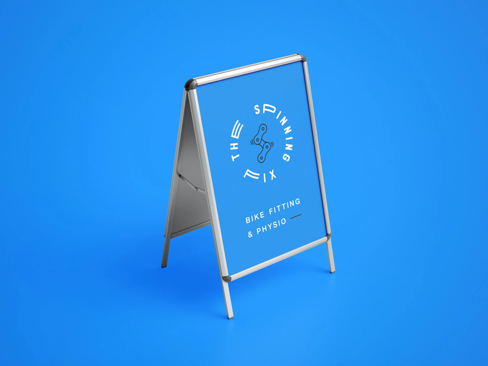 The Spinning Fix A-frame sign