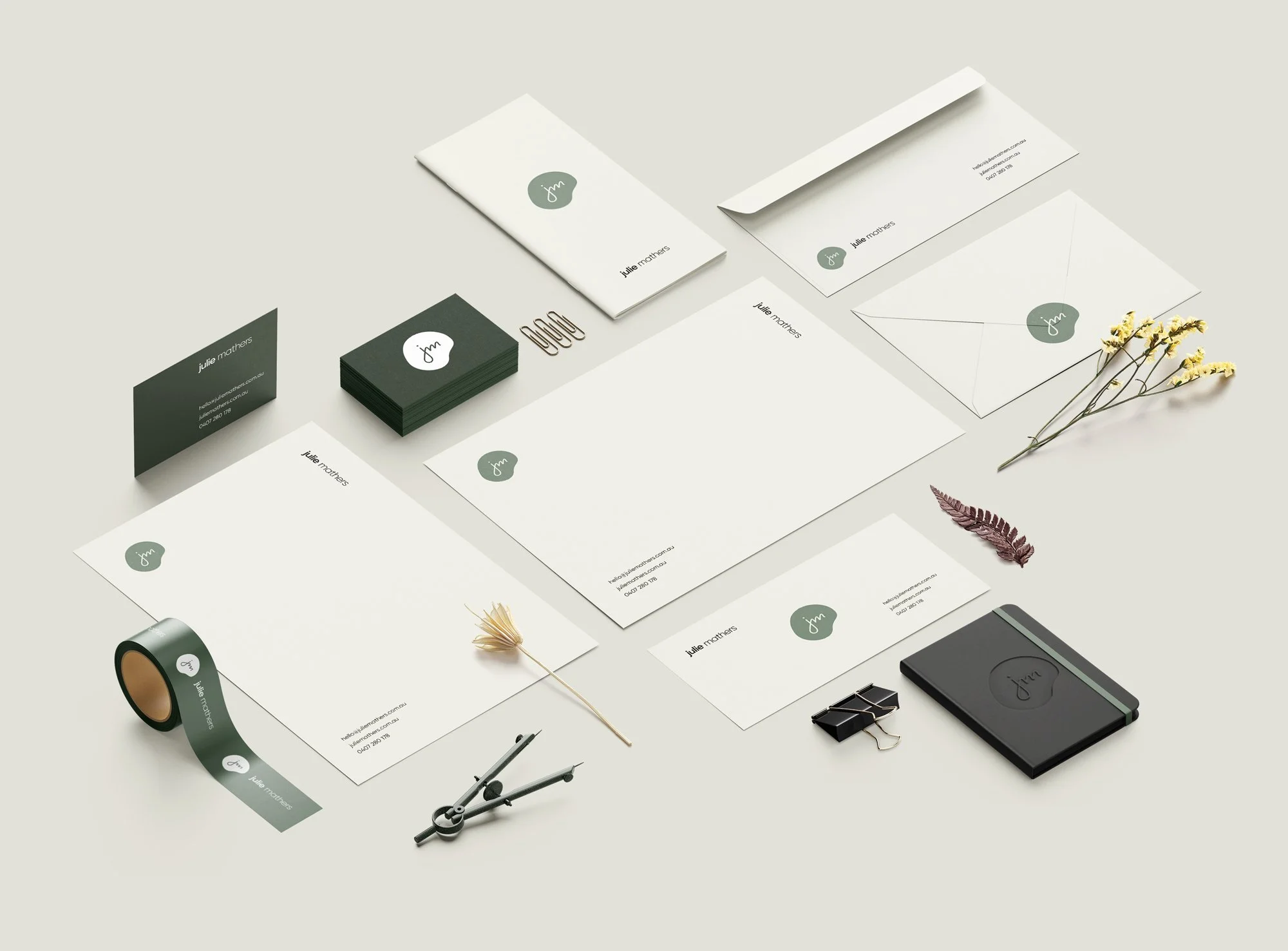 Julie Mathers stationery suite
