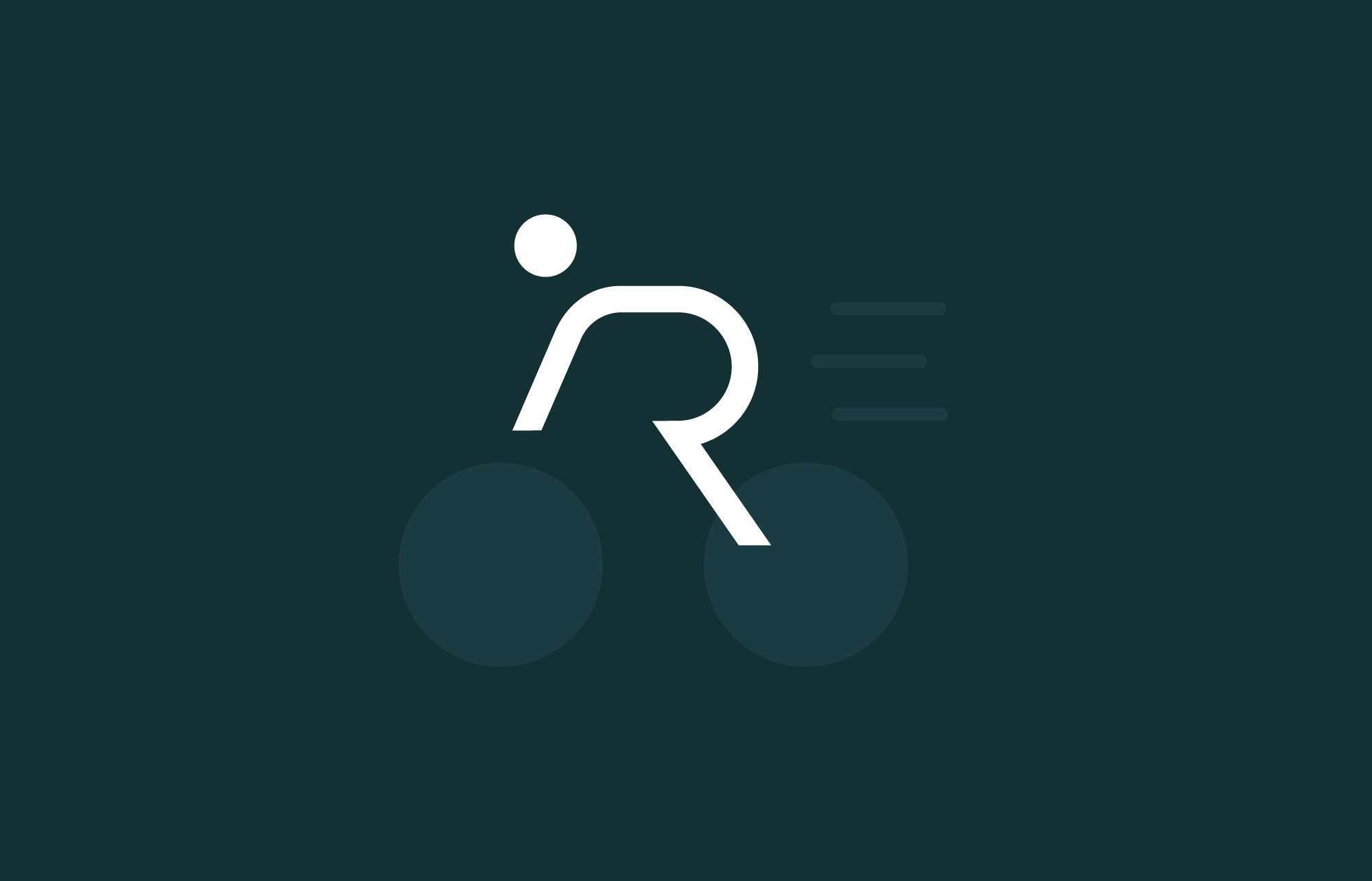 The Revelwell R drawn as a figure on a bike