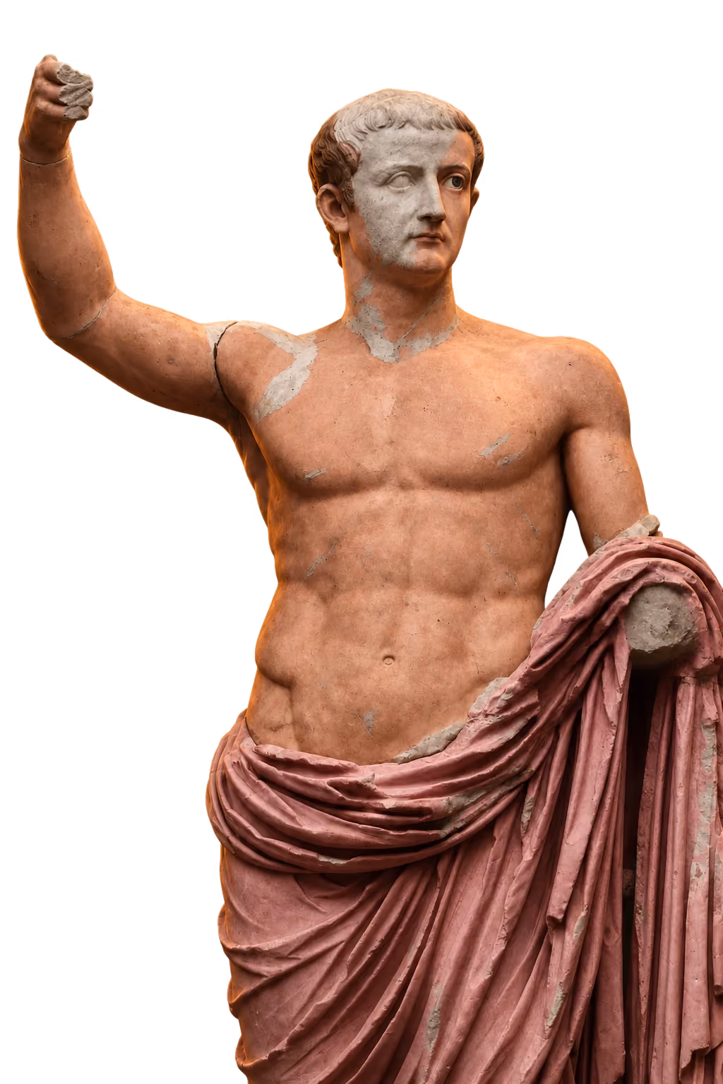 Tiberius i marmor. Brug knappen til at vise farvevisualiseringen.