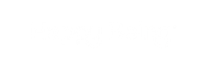 Black text reading 'Happy Being' on a white background.