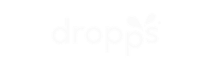 The word 'dropps' in lowercase letters with a stylized water droplet shape replacing the apostrophe above the letter 'p'.