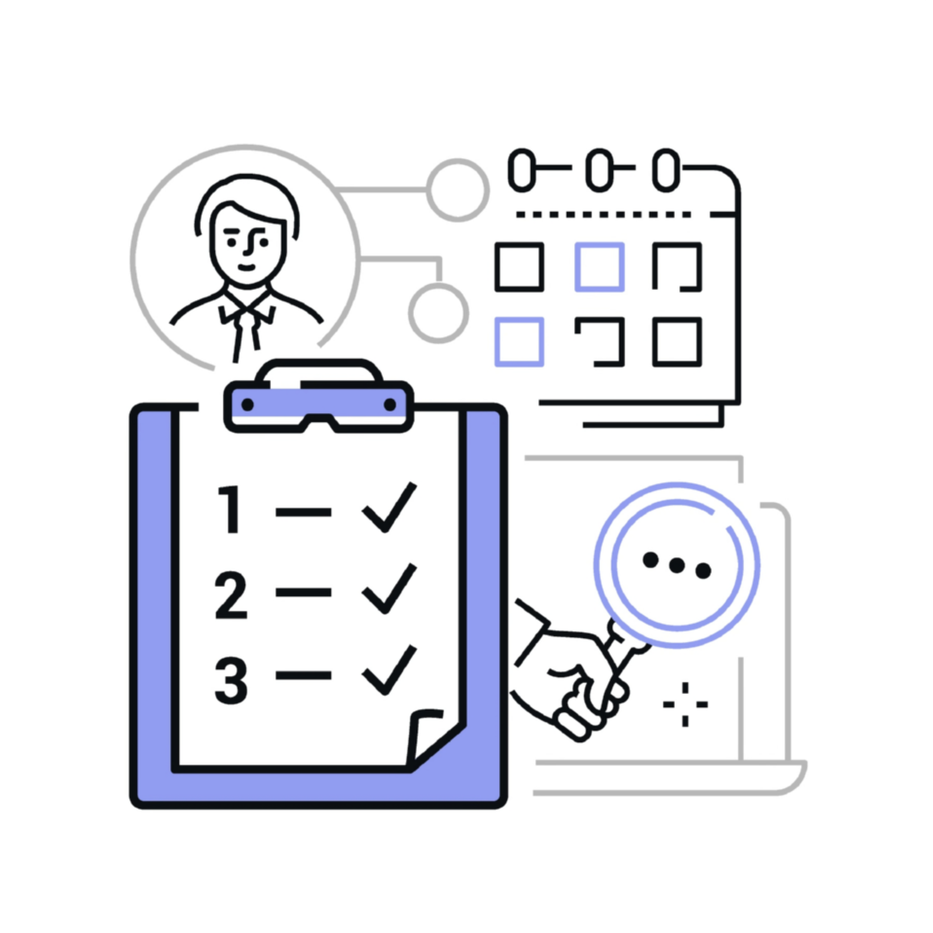 Scoring table rating each process for volume, standardisation and risk