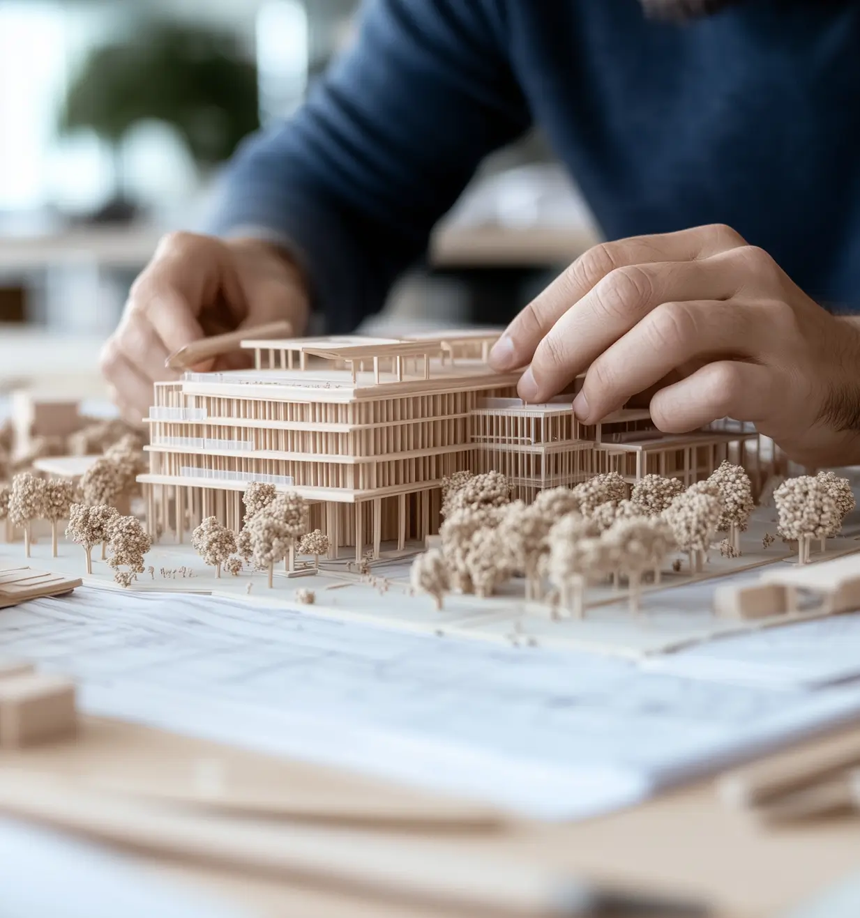 Architectural model and master planning