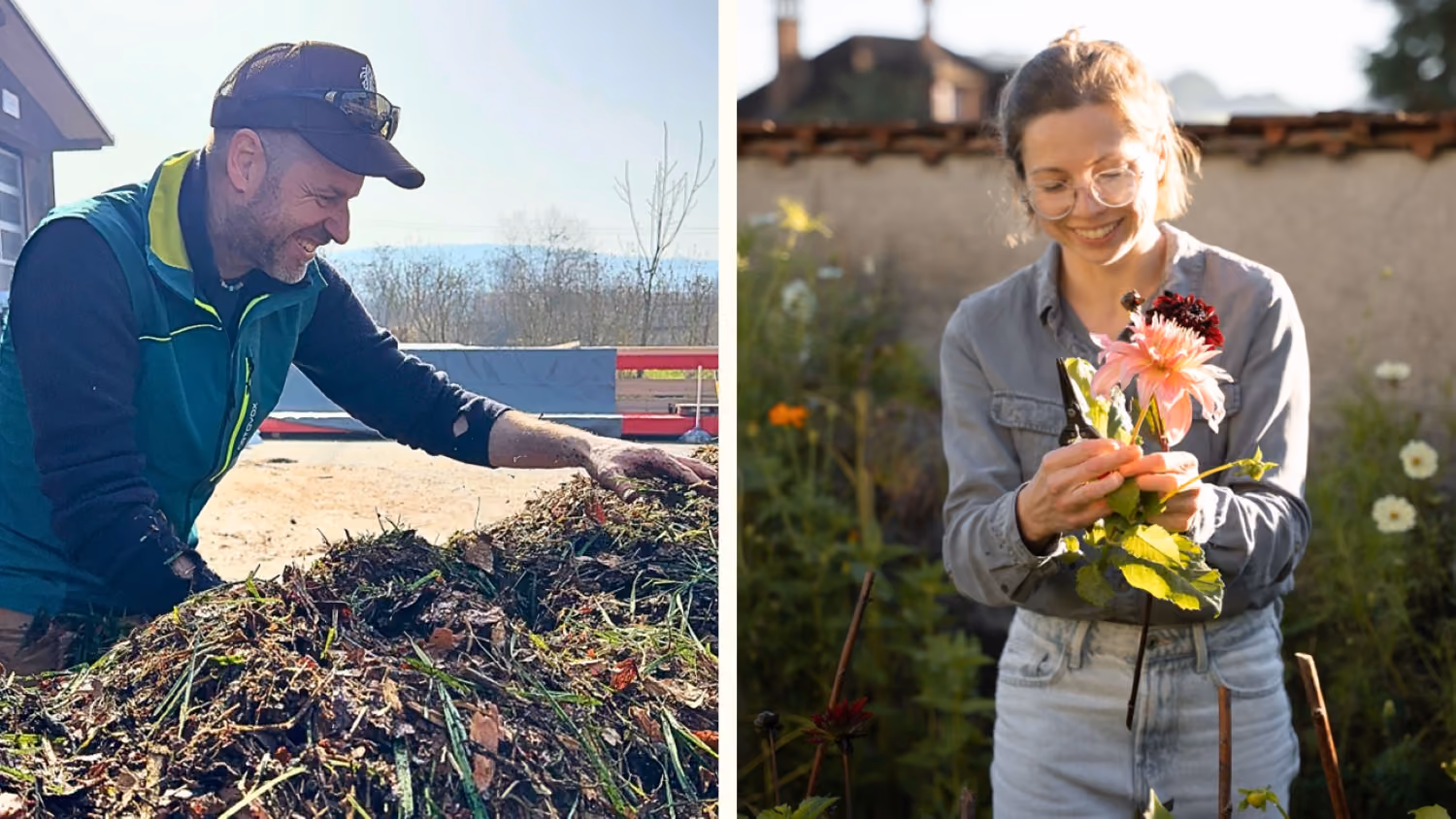 Links: Alain Huber (ERDIG); rechts: Barbara Lantschner (Stadtblüte).