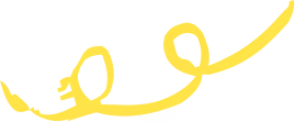 Une ligne jaune ondulée sur fond transparent.