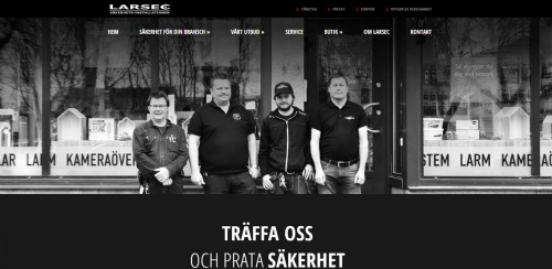 Larsec: ”En hemsida kan man alltid jobba vidare med”
