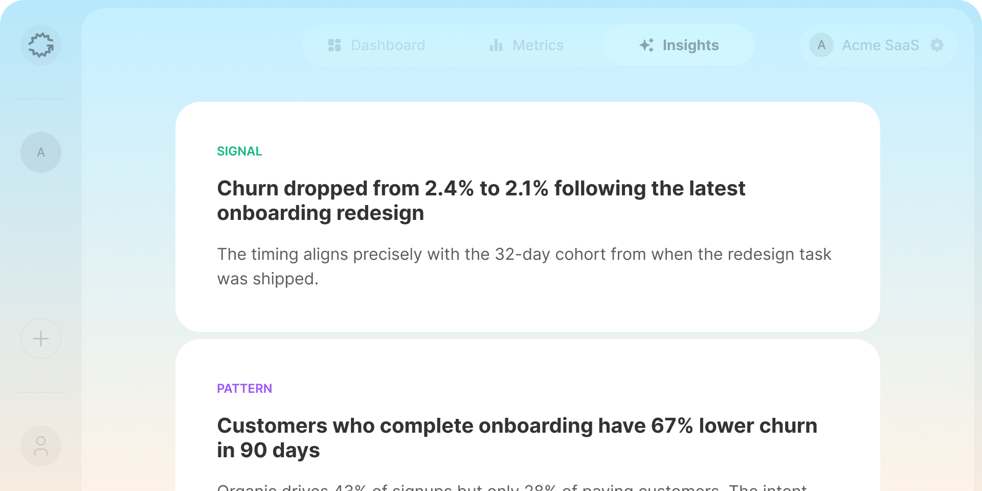 Retention insights