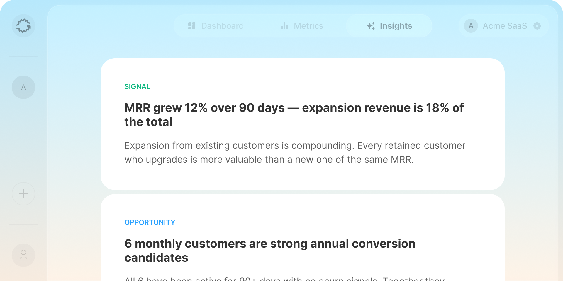 Revenue insights