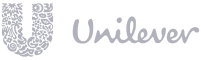 Unilever logo featuring a large blue 'U' made up of various small icons, next to the word 'Unilever' in blue cursive script.