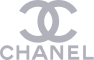 Chanel logo with interlocking double C letters.