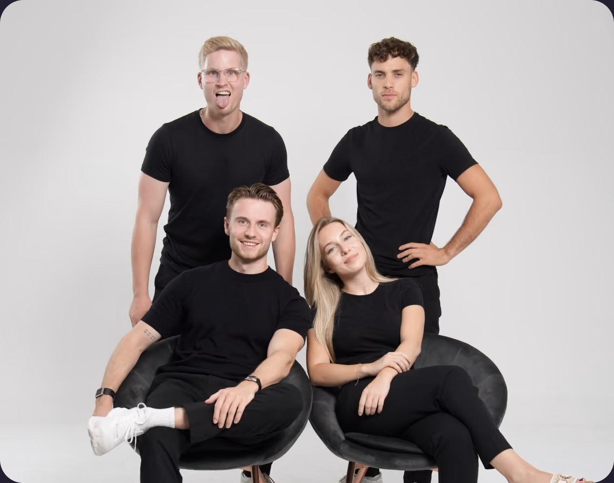 Das Clickreich-Team im Studio