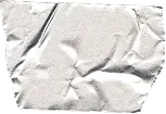 A piece of white packing tape with wrinkled and crumpled texture on a transparent background.