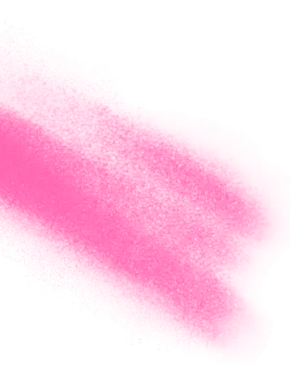 Spray of bright magenta powder against a black background, creating a cloud-like effect with fine particles dispersed outward.