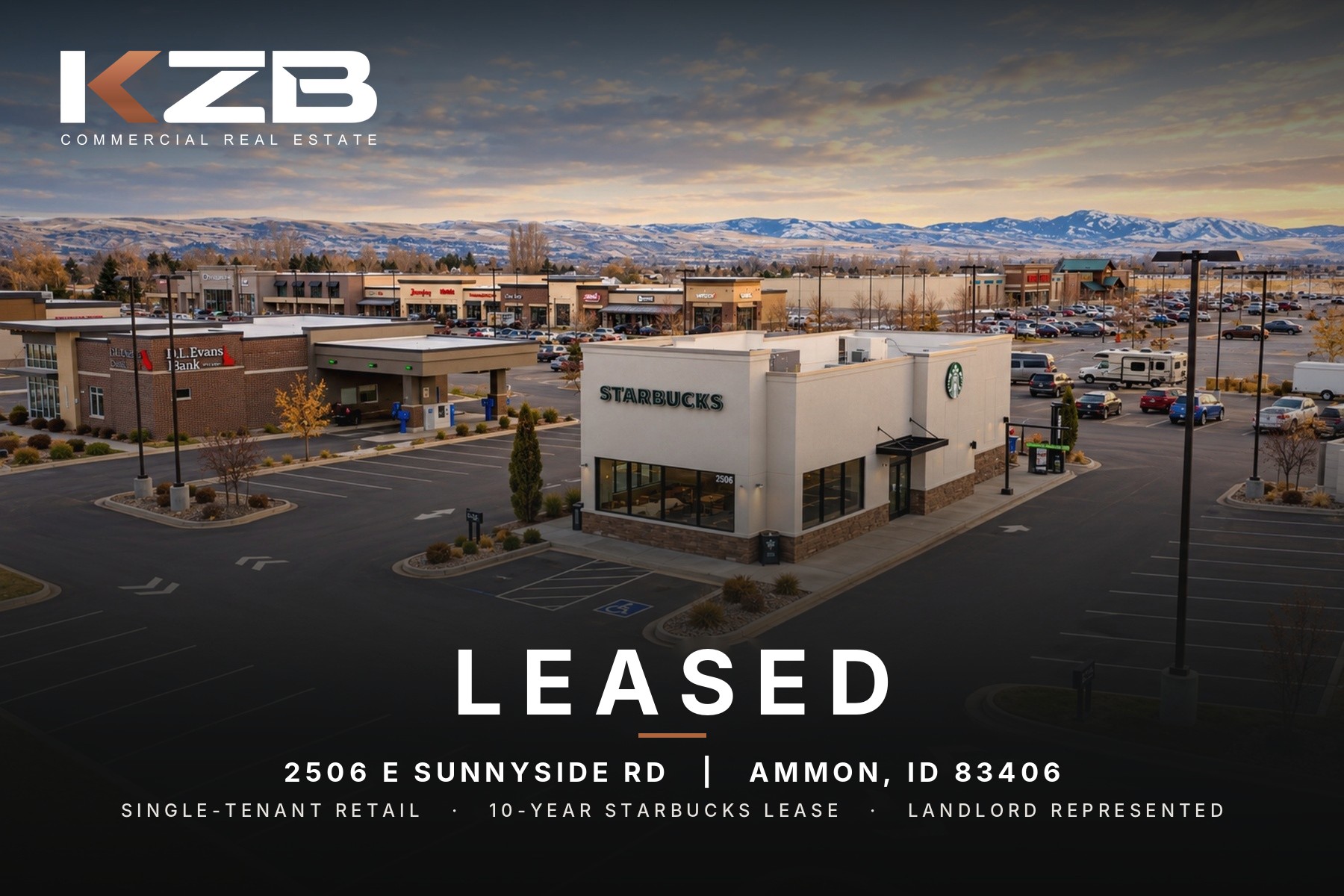 Starbucks on E Sunnyside Rd in Ammon, leased