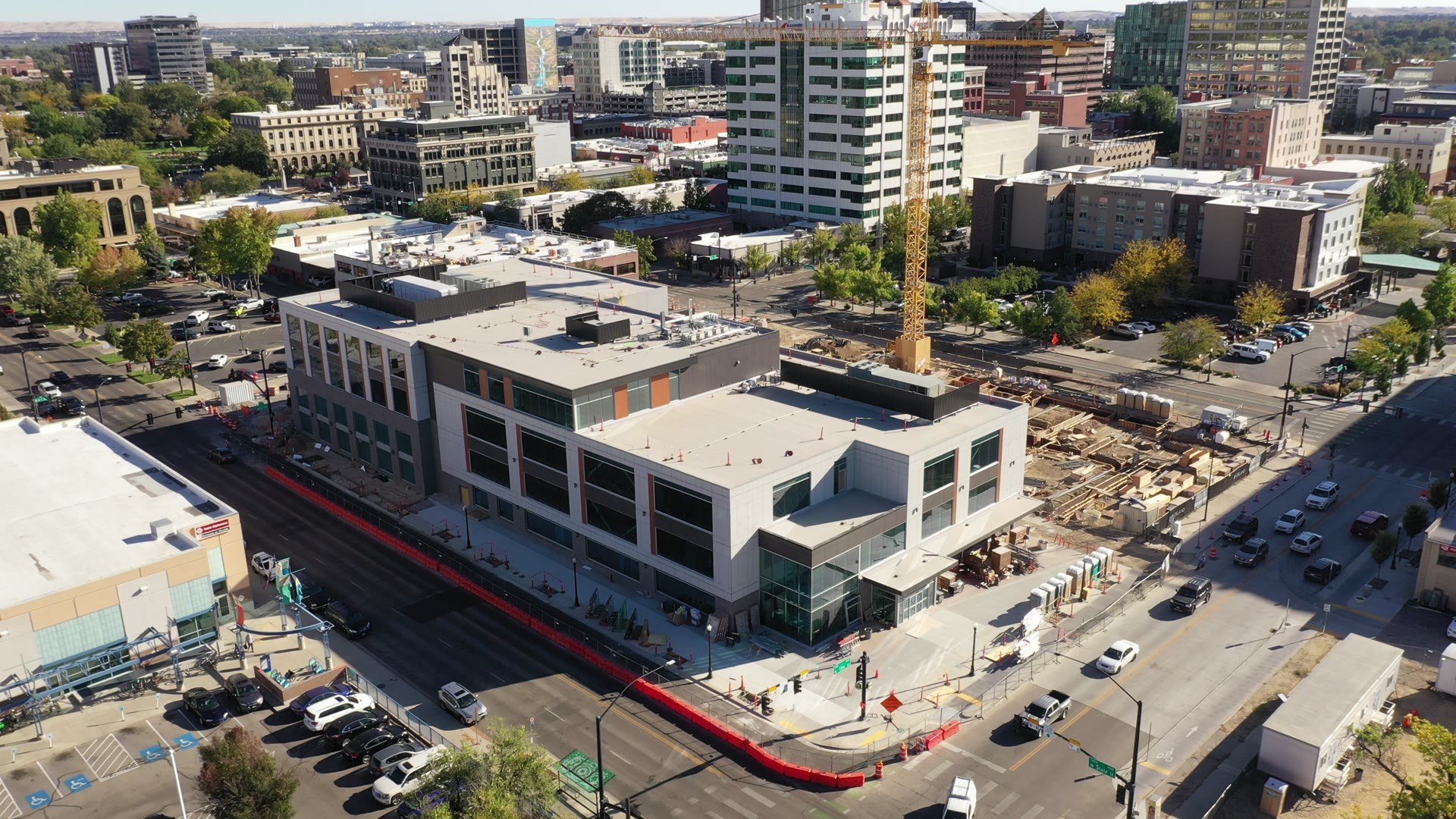 The new downtown Boise YMCA building at State Street, nearly complete