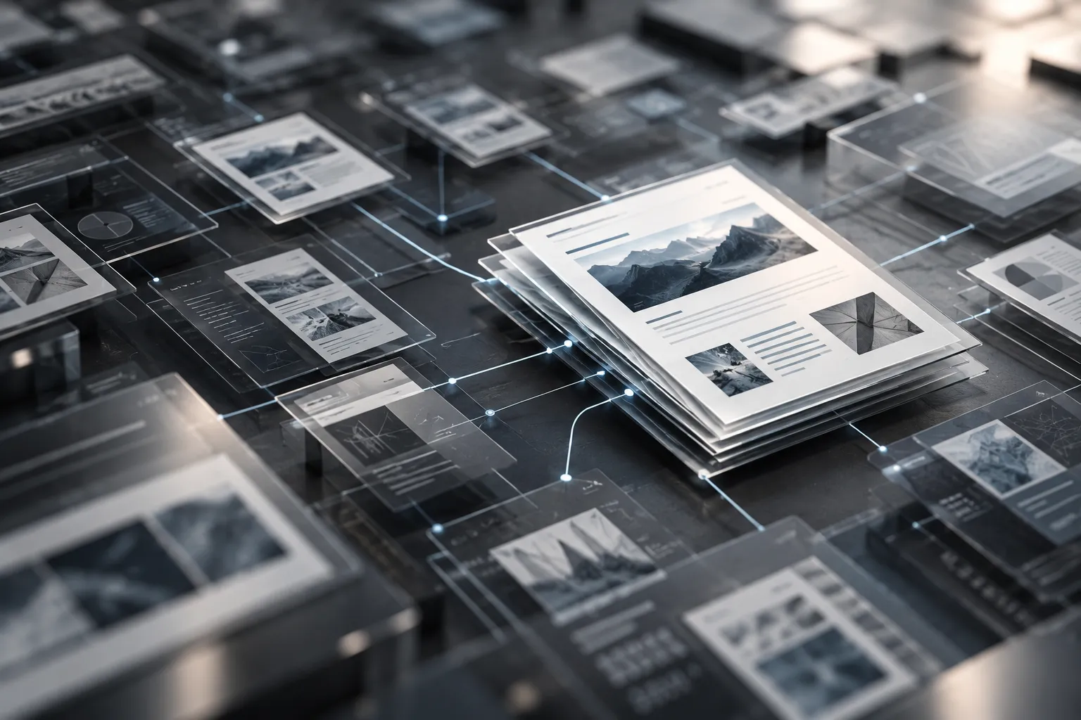 Connected editorial documents and citations