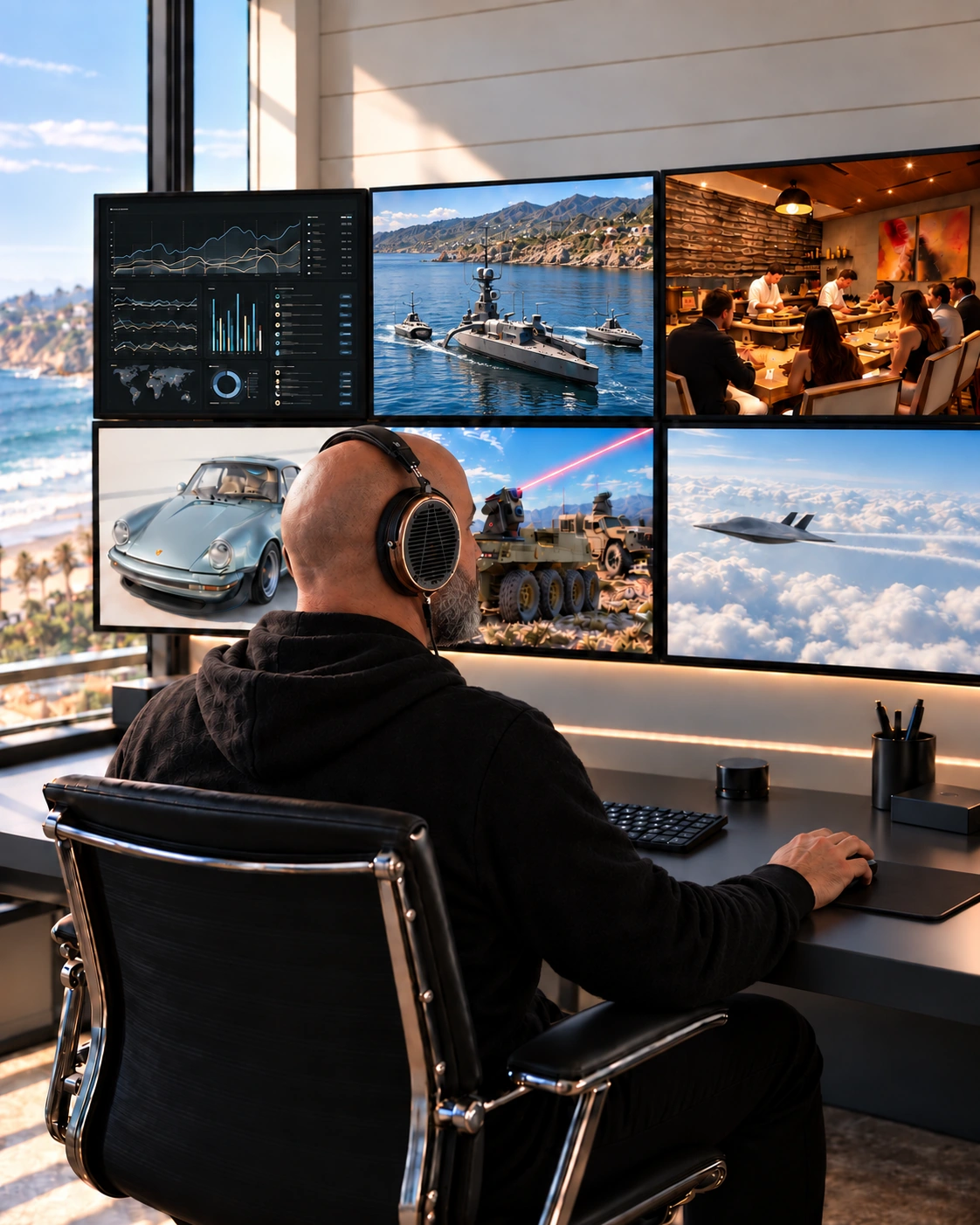 Strategic direction across six client-inspired studio screens