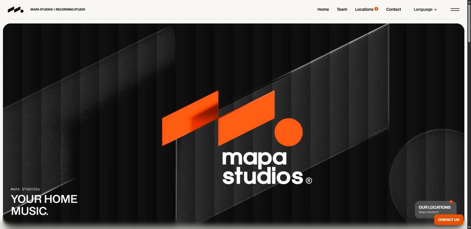 Capture of the real Mapa Studios website