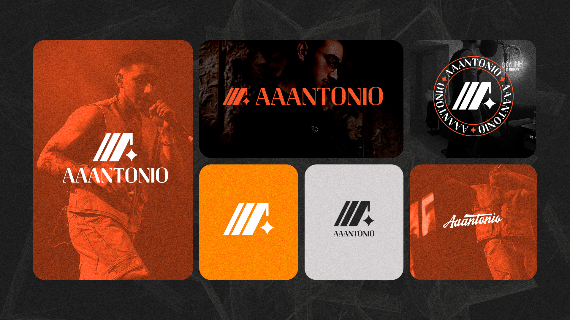 Aaantonio logo and symbol variations