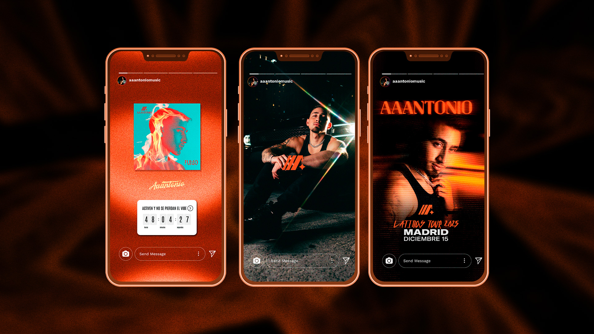 Aaantonio social media identity mockups
