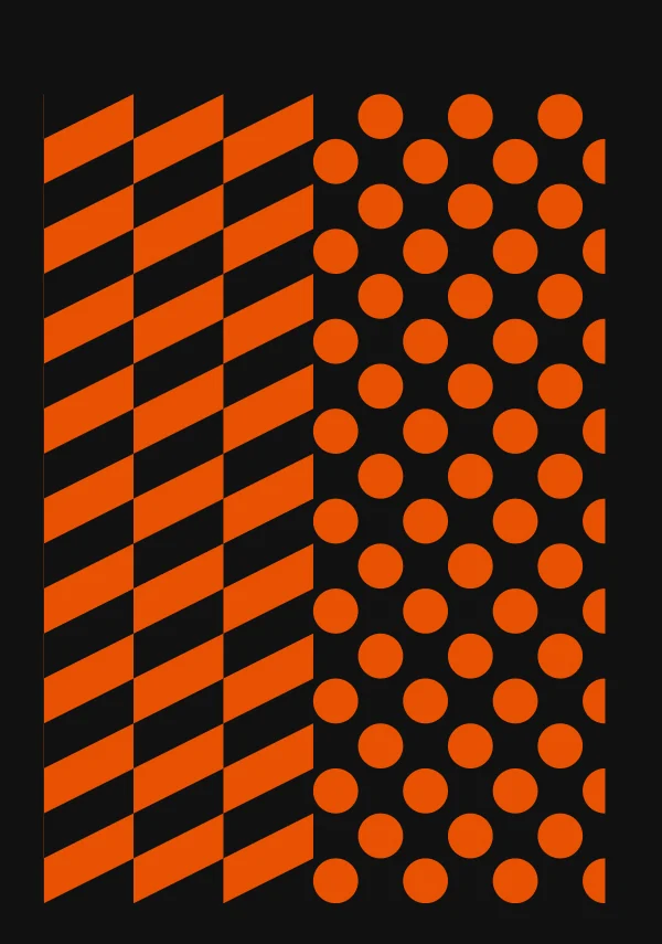 Mapa Studios pattern of diagonal rectangles and circles