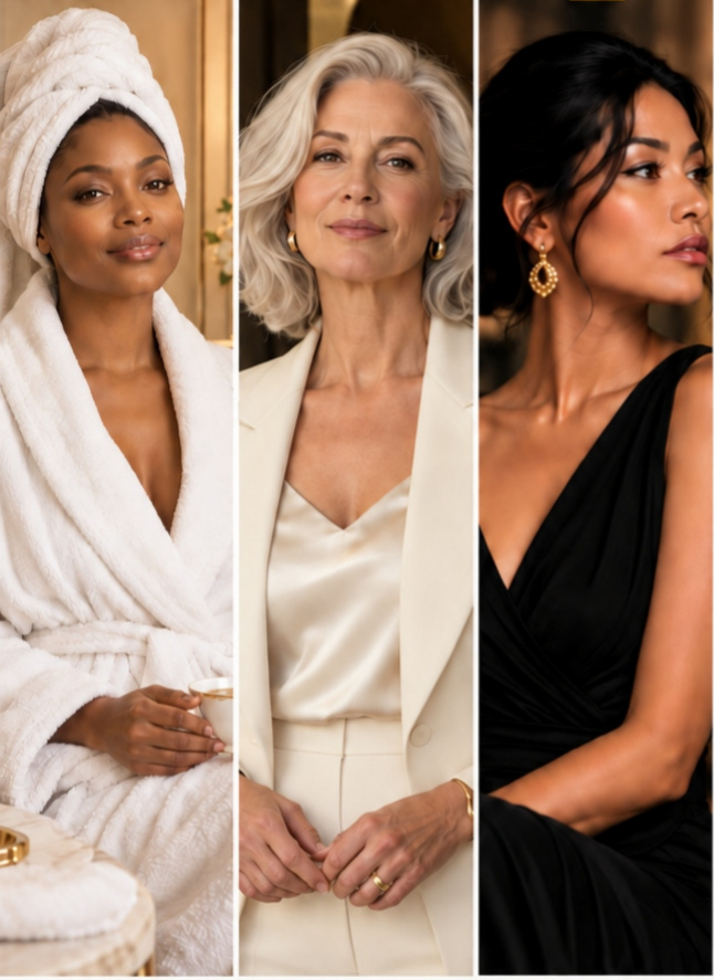 Three women featured in The Evolving Standard of Beauty