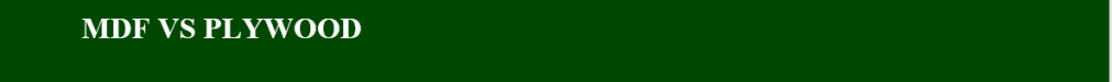 Indian MDF Industry