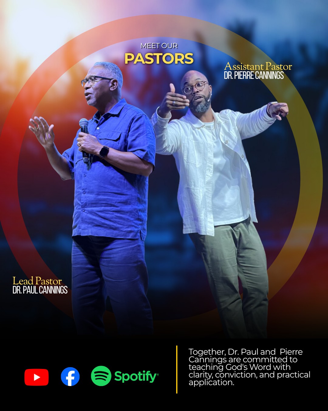 Dr. Paul Cannings and Pastor Pierre Cannings