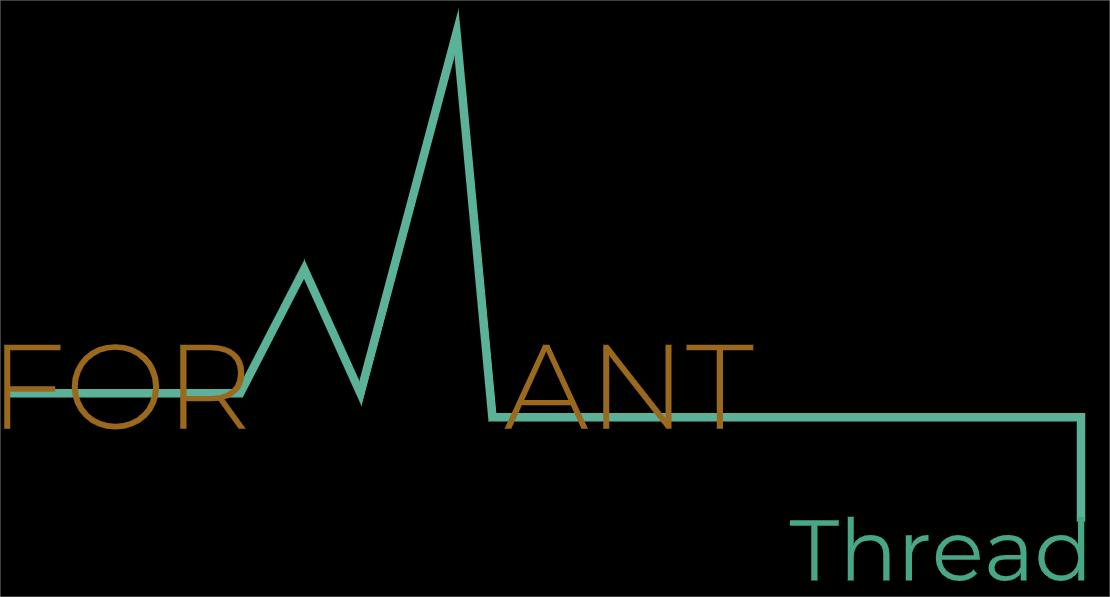 Text reading 'FORANT Thread' with the letter M stylized as a green electrocardiogram line between 'FOR' and 'ANT' on a black background.