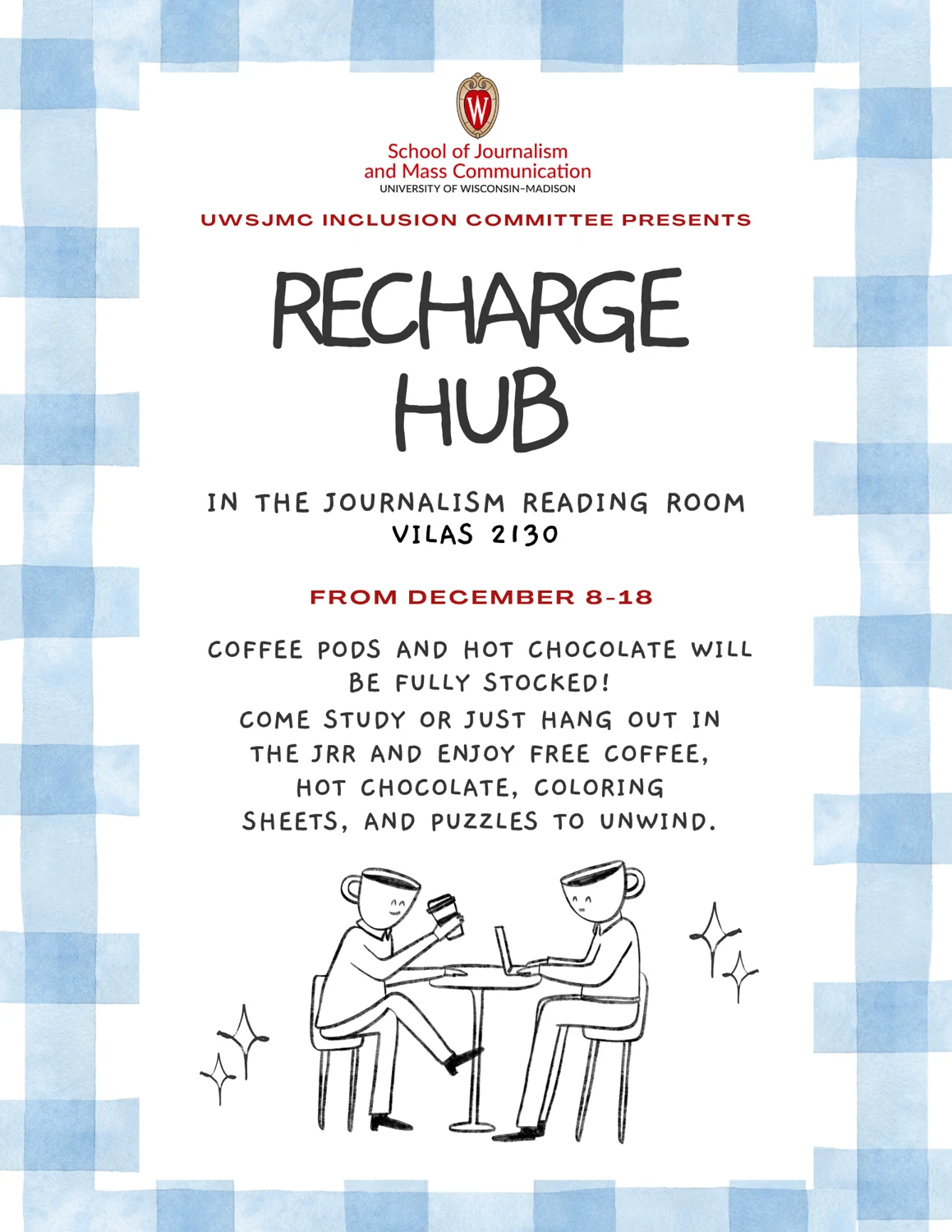 Recharge Hub promotional flyer