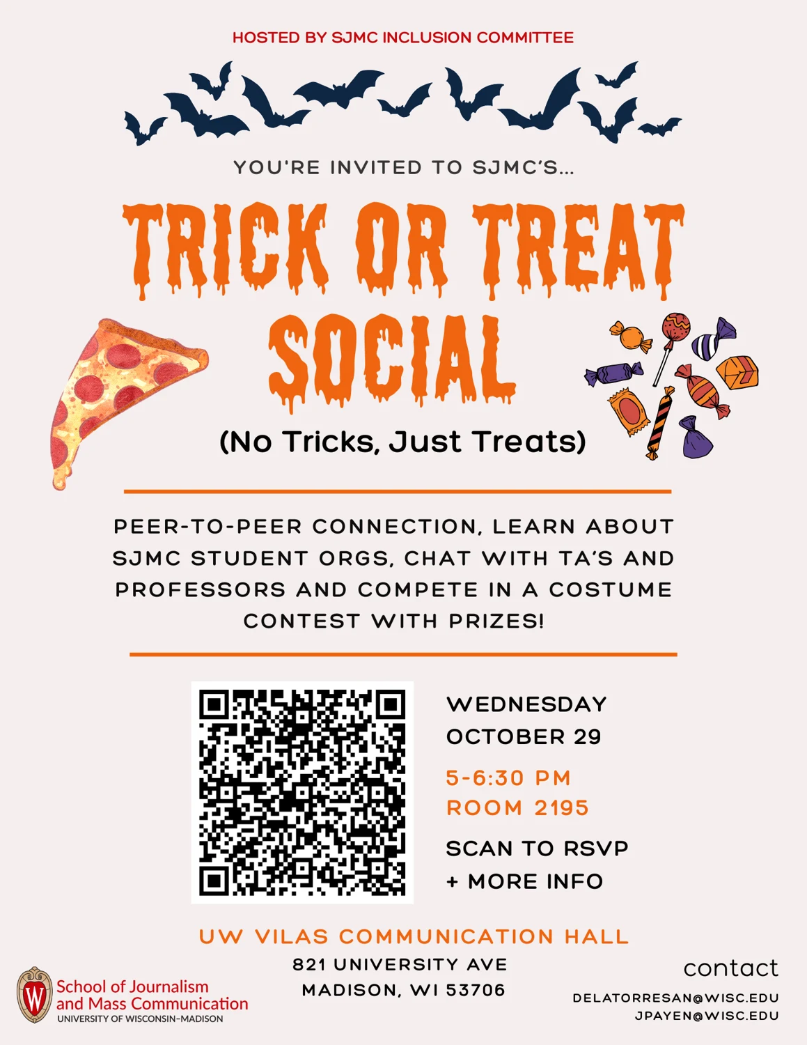Trick or Treat Social promotional flyer