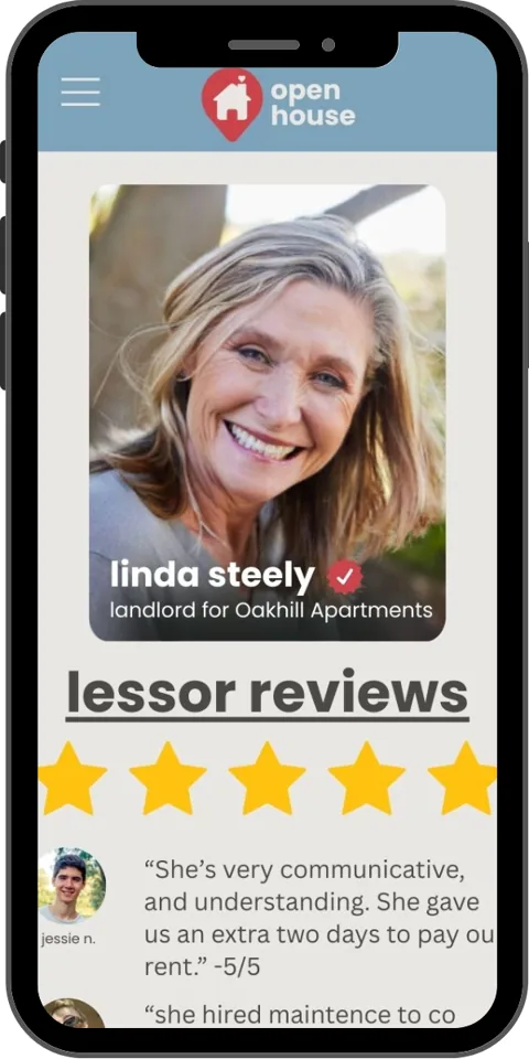 Original Open House lessor review mockup