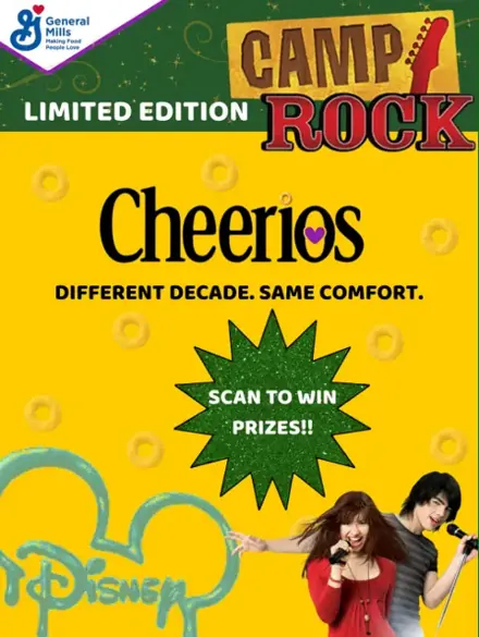Camp Rock cereal packaging concept
