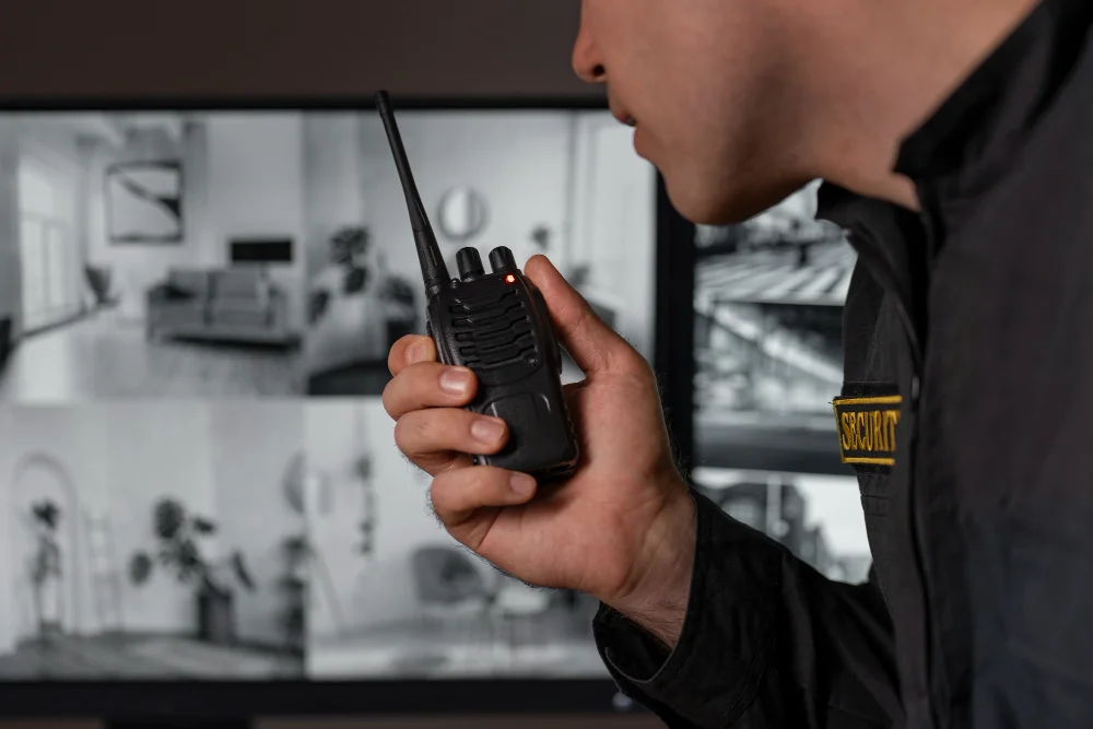 Postazione di portierato con controllo degli accessi in una struttura ricettiva