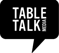 Tabletalk Media - black speech bubble logo with white text