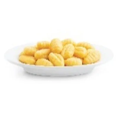 Gnocchi auf weissem Teller