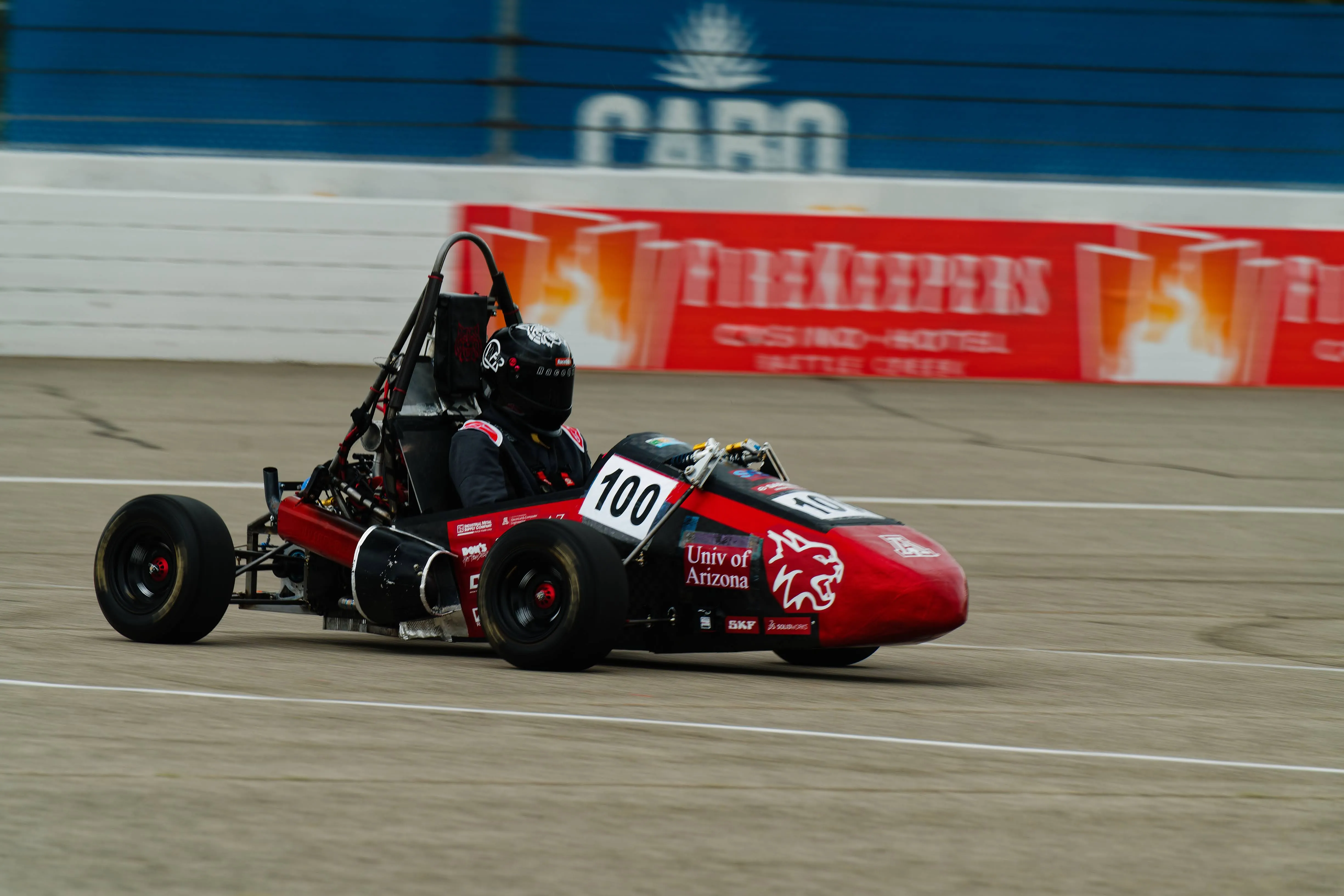 Wildcat Formula Racing car on track during a competition run