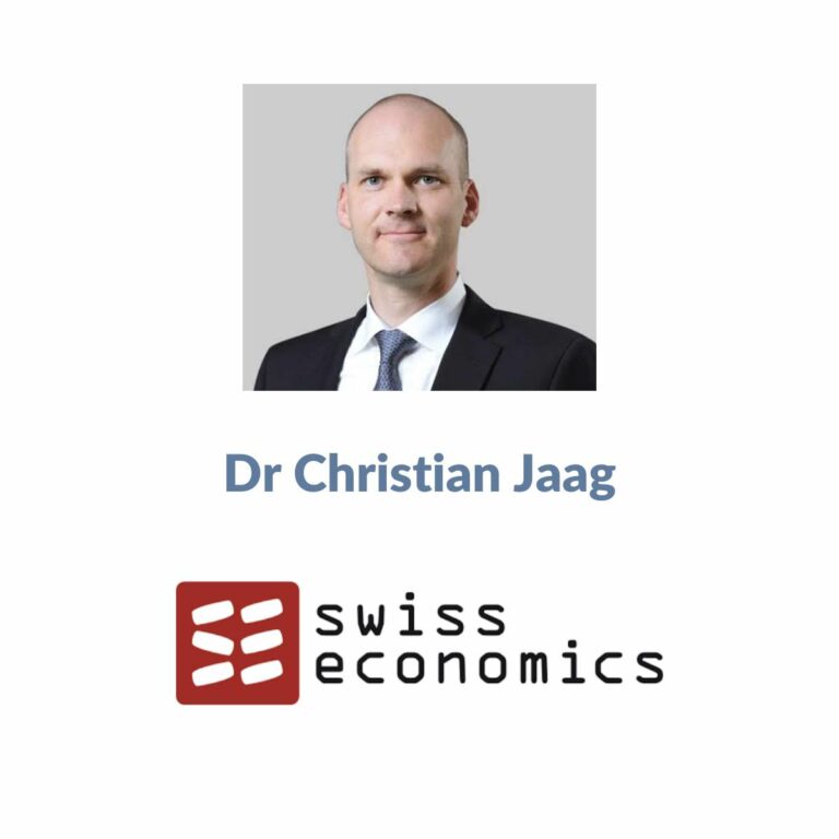 Dr Christian Jaag — Swiss Economics