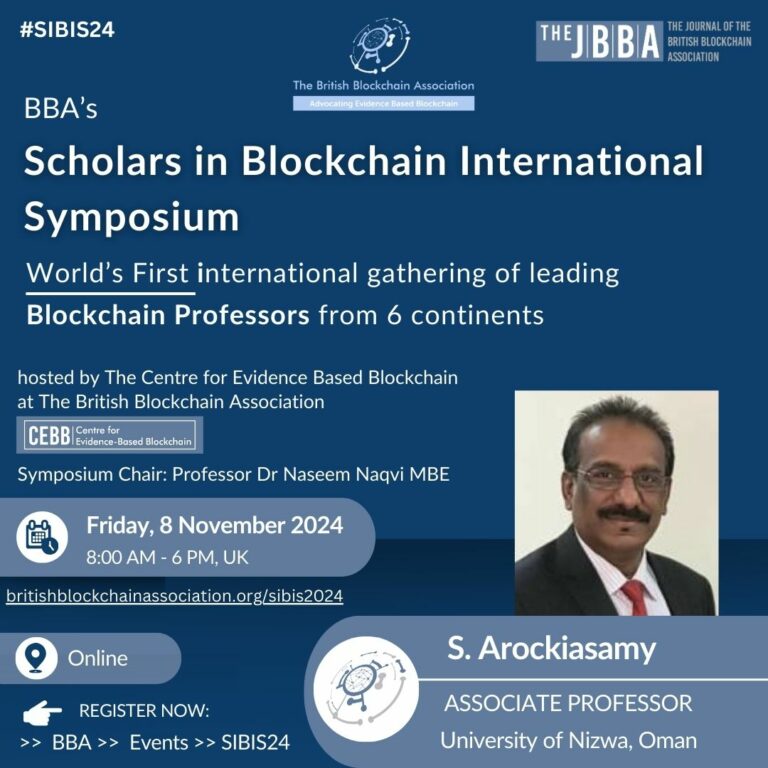 BBA SIBIS SUMMIT - S AROCKIASAMY — original 2024 speaker banner